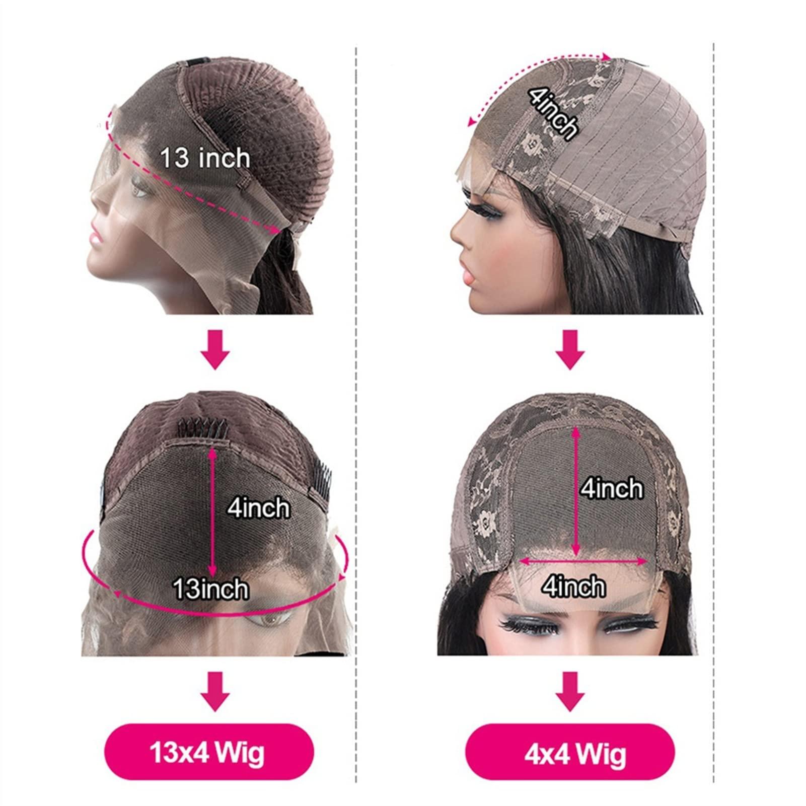 TOMYEUS TOMYEUS Wigs 10-30 Inch Malaysian Loose Deep Wave Wig 13x4 Lace Front Human Hair Wigs for Black Women 180% Density Remy 4x4 Lace Closure Curly Wig for Daily Party