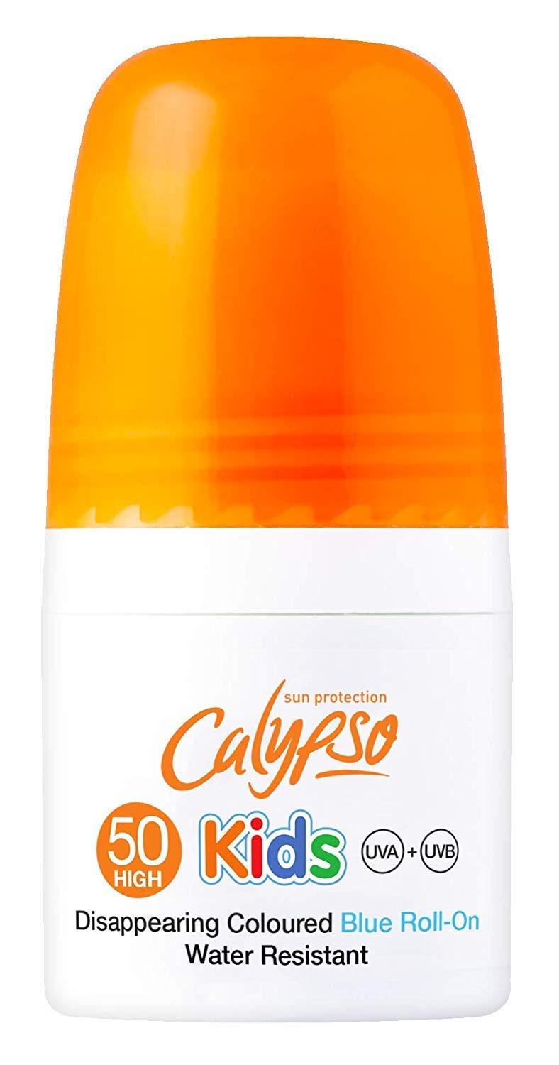 Calypso Calypso Kids Blue Roll On SPF50. Changes From Blue To White On Application. 50ml