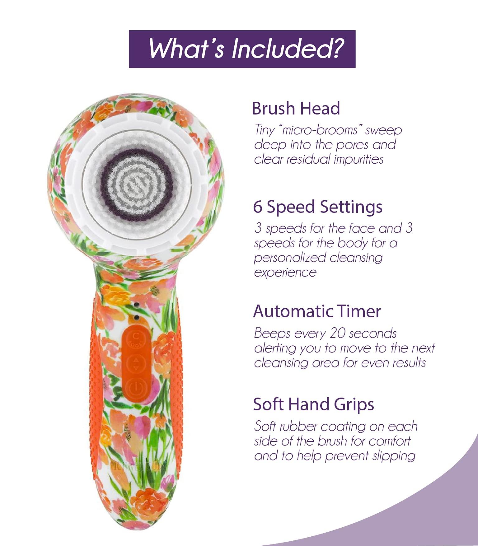 MICHAEL TODD BEAUTY Michael Todd Beauty - Soniclear Elite - Facial Cleansing Brush System - 6-Speeds - Face Cleansing Brush & Exfoliating Body Scrubber
