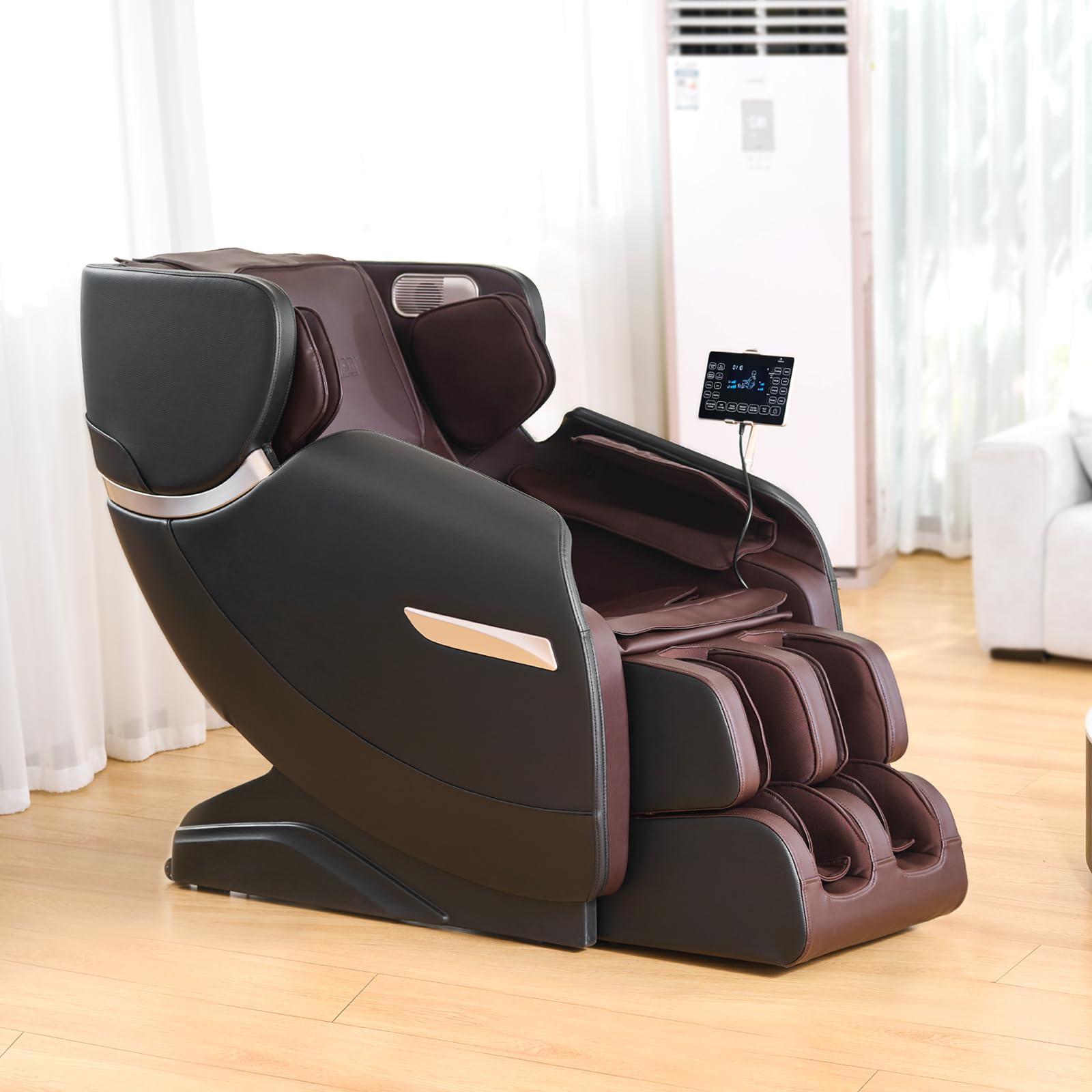 VEVOR VEVOR Zero Gravity Massage Chair, Full Body Massage Chair, 4D Shiatsu Massage Recliner Chair with Body Scan, Heating, Bluetooth Speaker, Airbags for Living Room, Home