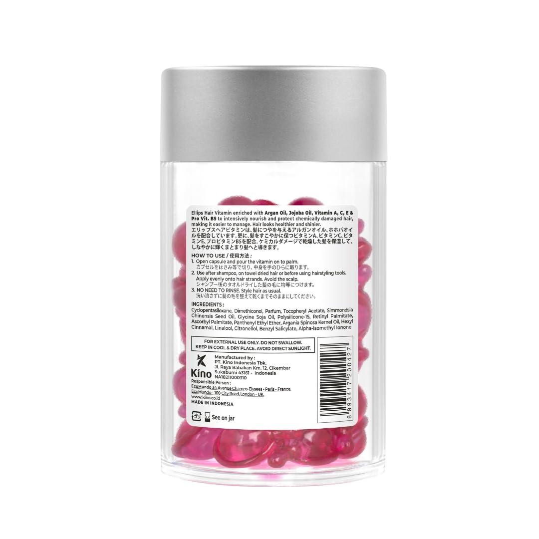 Ellips Ellips Hair Vitamin Hair Treatment, 50 Capsules - Hair Oil & Heat Protectant for Frizzy Hair - Support Healthy Shiny Hair
