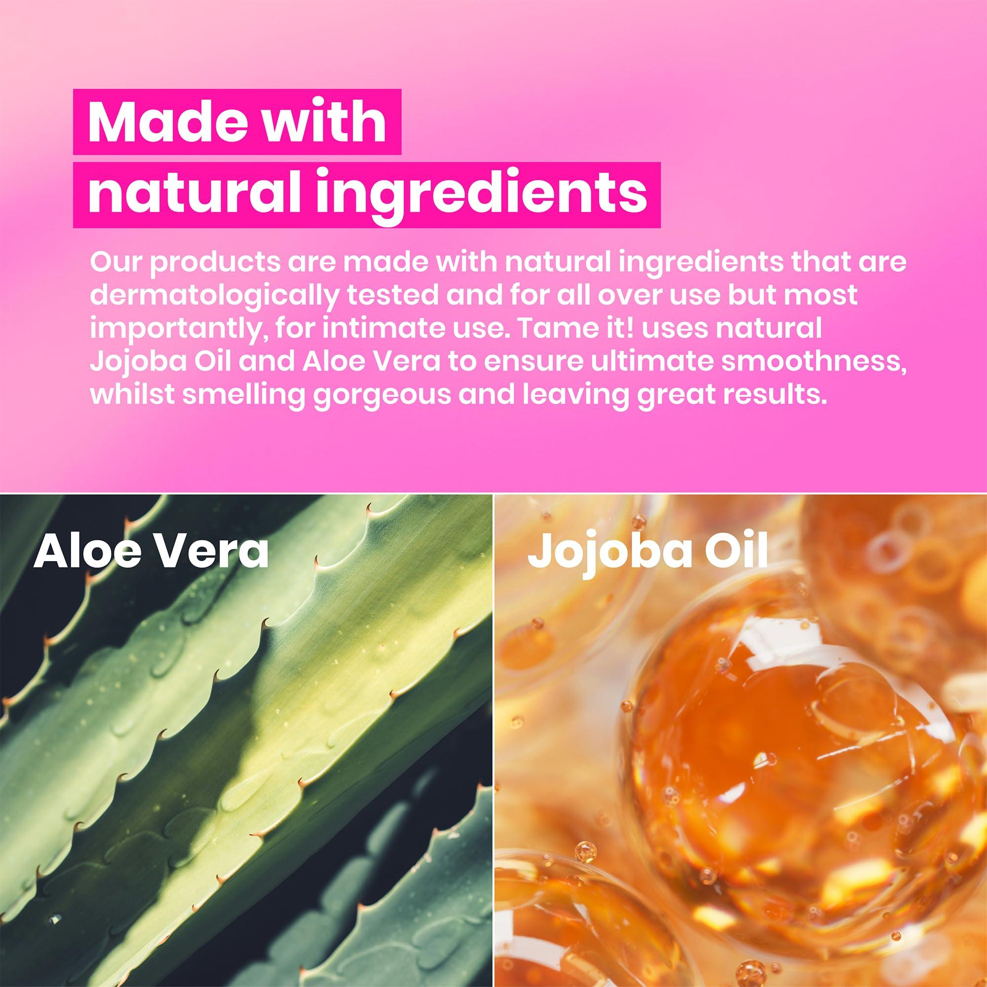 WOOWOO WooWoo - Tame It! In-Shower Natural Hair Removal Depilatory Cream | No Irritation Vegan Hair Remover For Sensitive Skin - Legs, Bikini, Intimate Areas (6.8 oz | 200 ml)