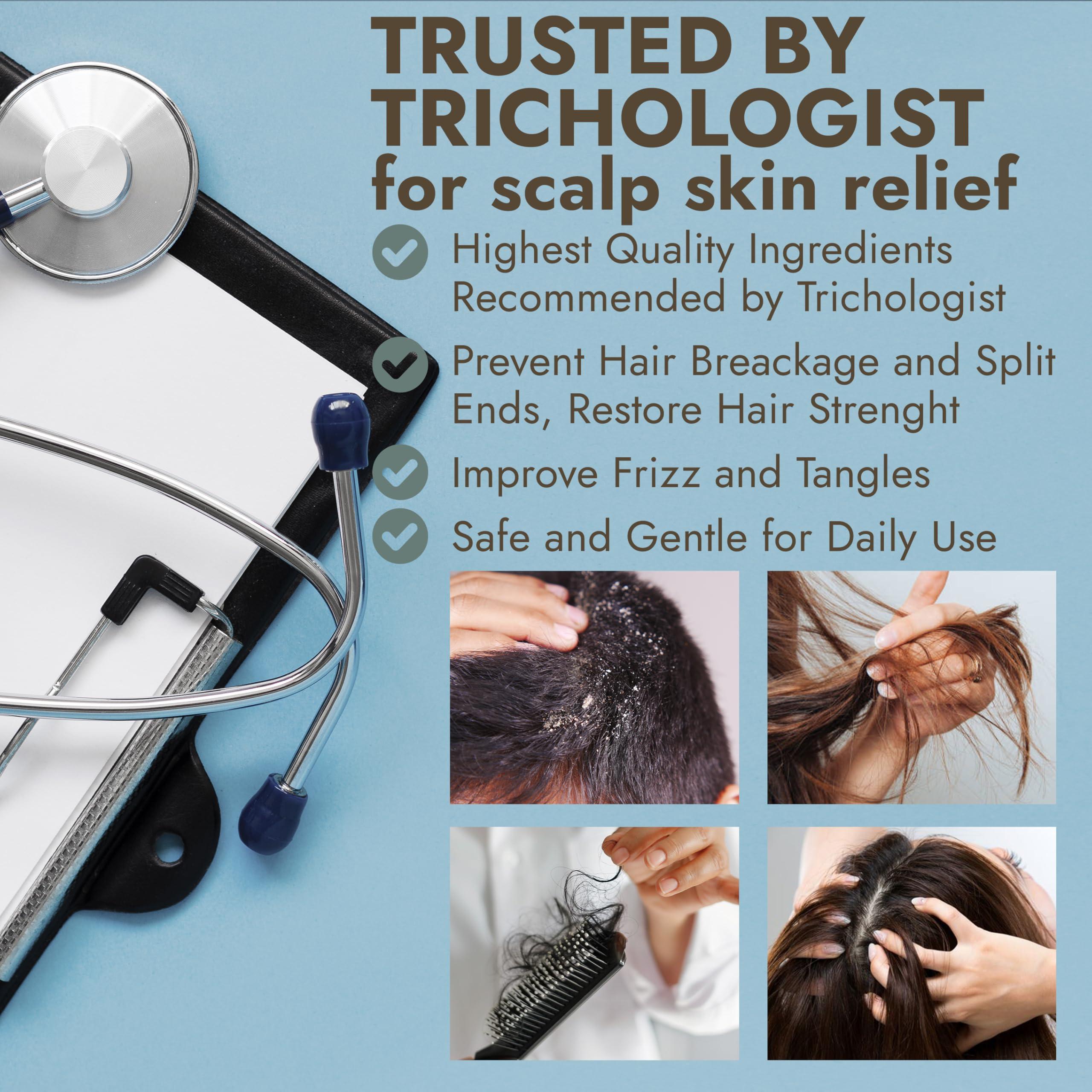 Terramed Just Think Comfort Tea Tree Shampoo and Conditioner Set | Thinning Hair Loss Treatment for Men and Women | Soothes Itchy Scalp, Dandruff