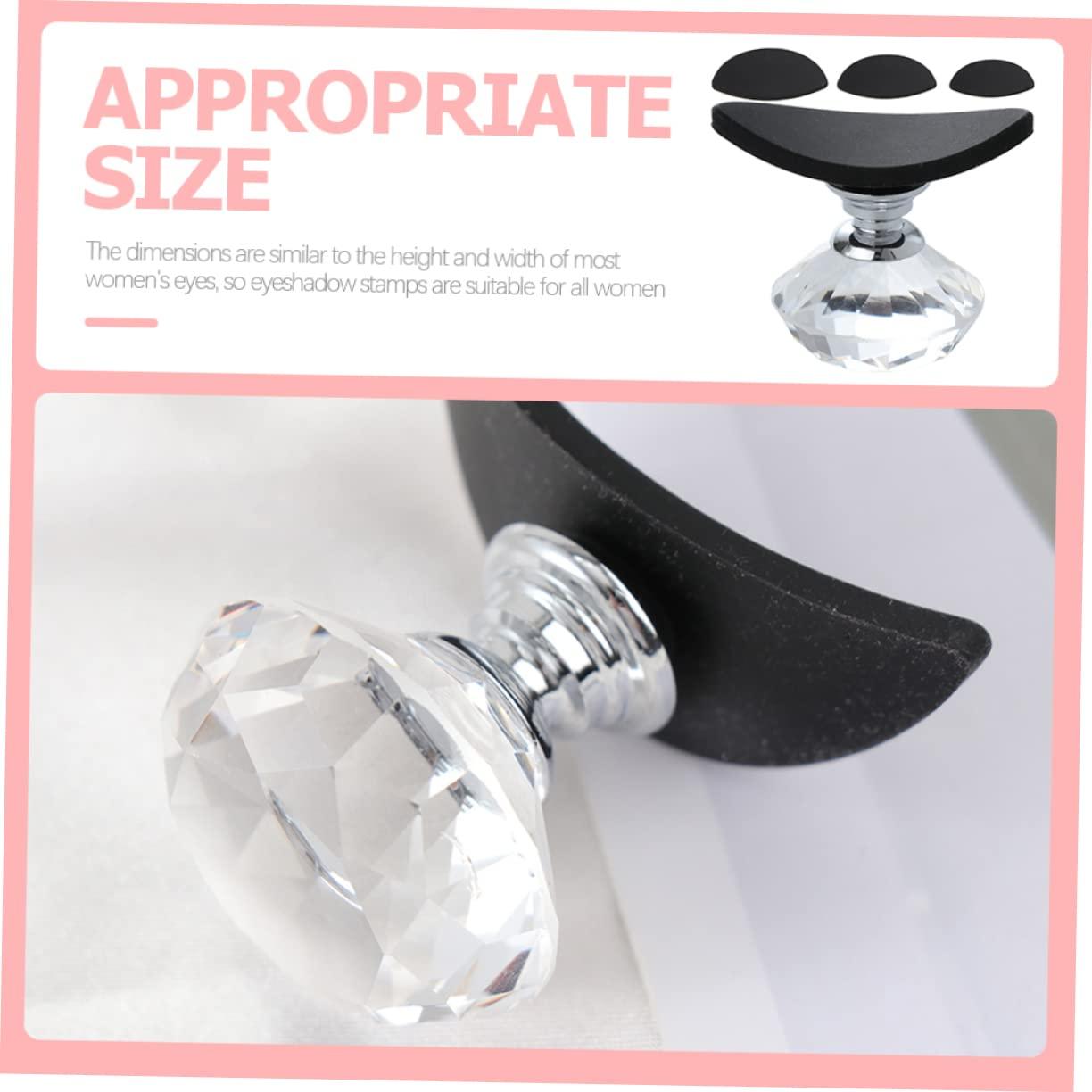 Hemoton Hemoton Lazy Eyeshadow Stamp Set Eyeshadow Crease Stamps with Diamond Handle Includes Sizes for Easy Eye Makeup Application at Home