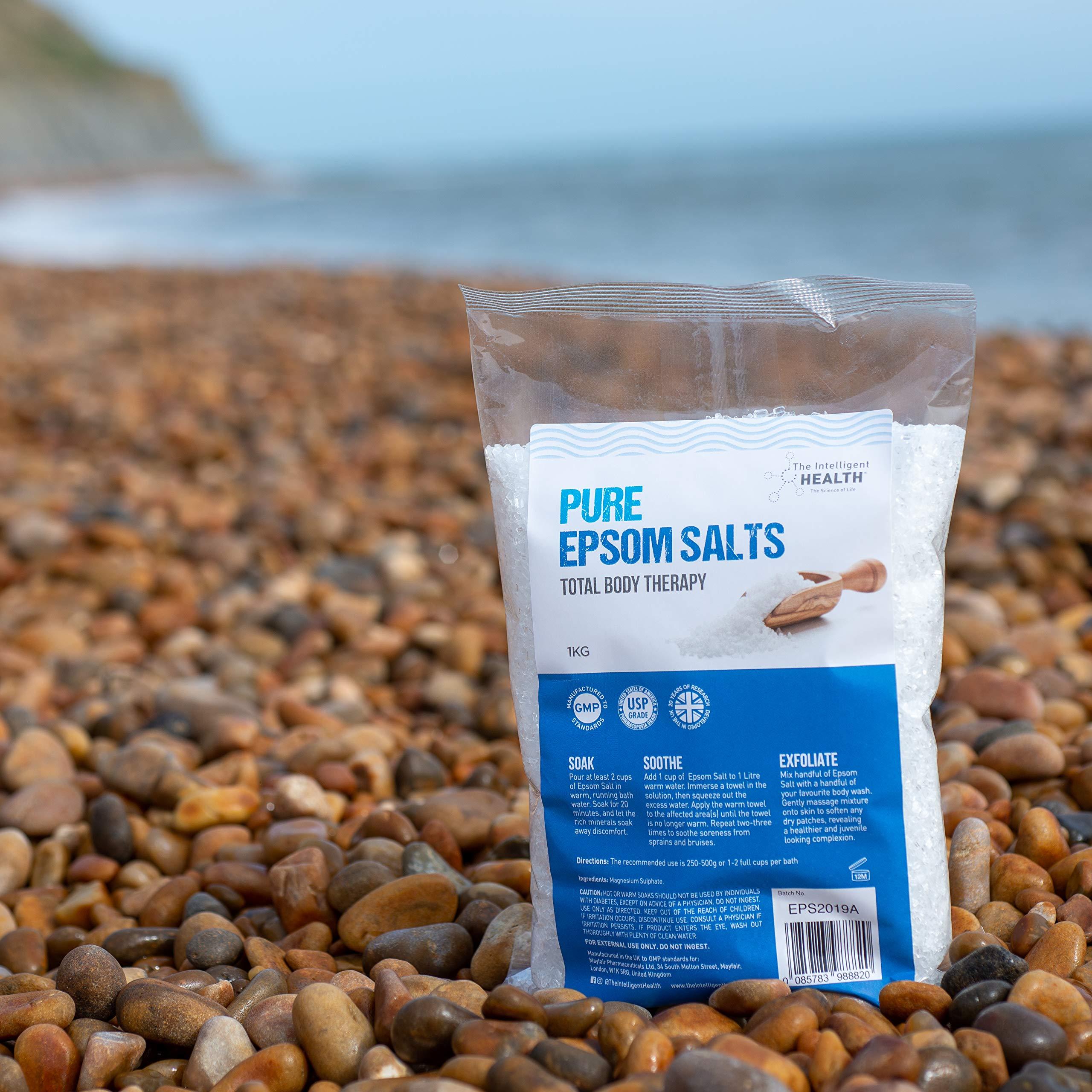 The Intelligent Health Pure Epsom Salts | Magnesium Sulphate Bath Salt (10 kg (Pack of 1))