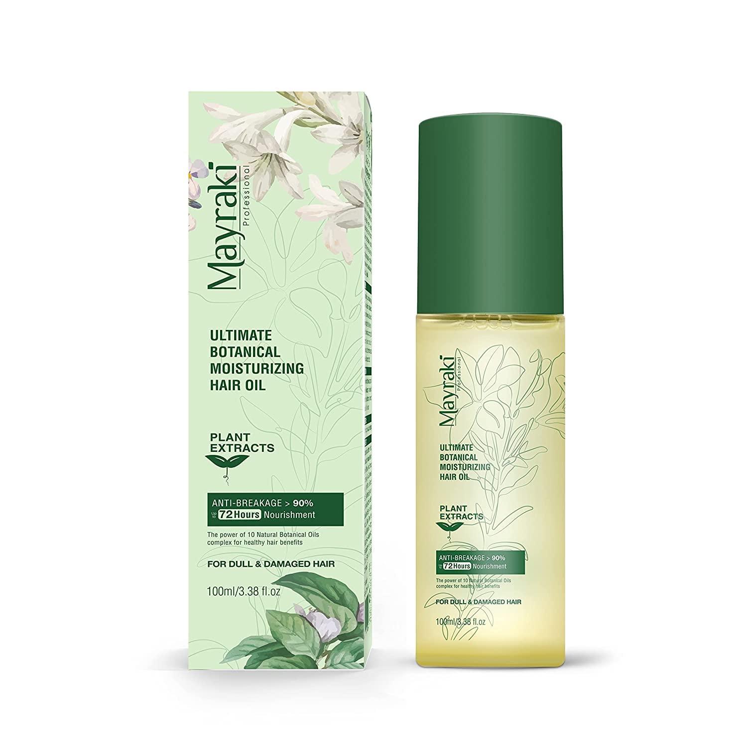 Mayraki Professional Mayraki Hair Growth Oil | Ultimate Moisturizing Hair Oil Treatment | Revitalizing Lightweight Hair Oil for Curly Frizzy Hair | Repair Damaged Hair and Dry Scalp | 100ml | 3.38 fl. oz.