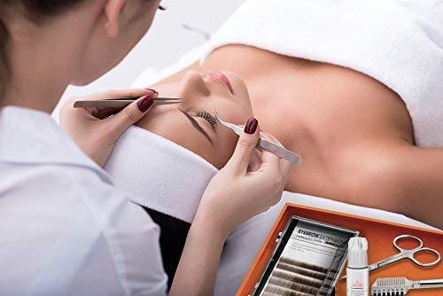 KC Republic KC Republic Eyebrow Extensions Kit with 4 Trays of Mink Eyebrows in Blonde/Light Brown, Brown, Dark Brown, Black, Comes on Mixed Length Trays 5-8 Mm Mix, Eyebrow Extension Glue & Extension Tweezers