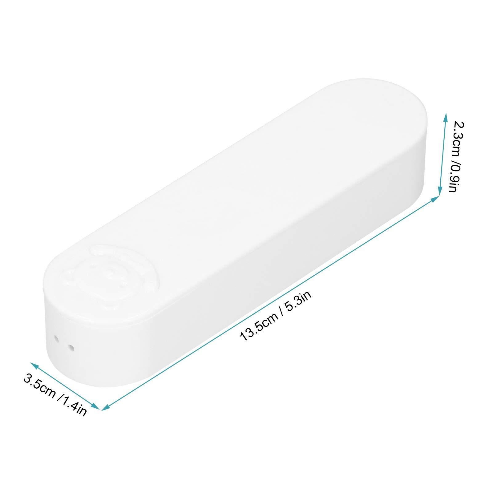 Keenso Cotton Swab Box Portable ABS Mini Travel Swab Case Cartoon Bear Pattern with Cover