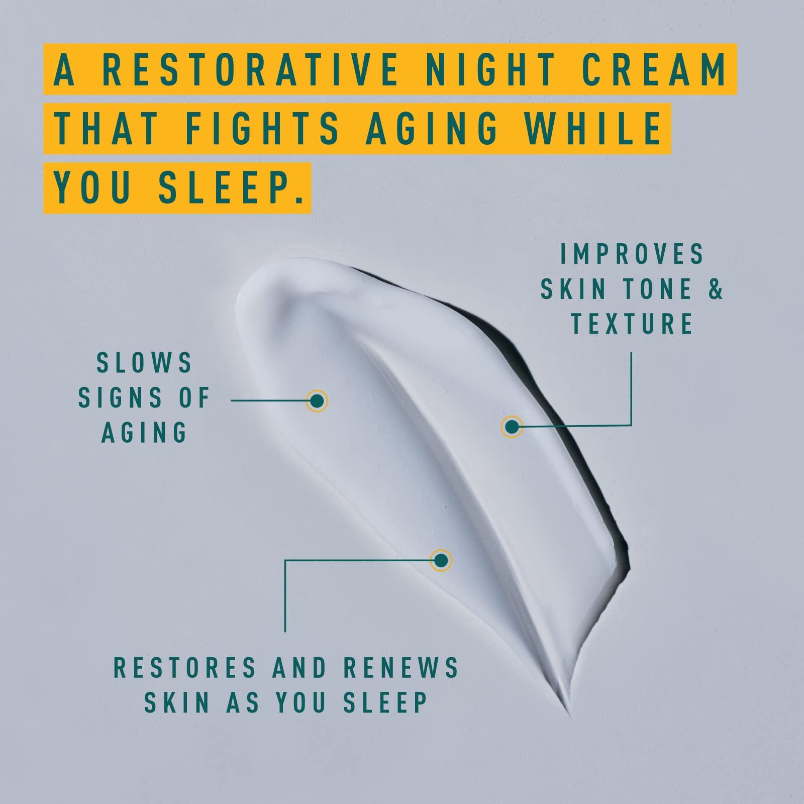 Only Skin Only Skin, Mens Face Moisturizer, Night Cream, Overnight Moisturizer (1.7 Ounce) - Anti Aging Nighttime Moisturizer, Creatine to Stimulate Collagen Production, Lactic Acid to Improve Skin Texture