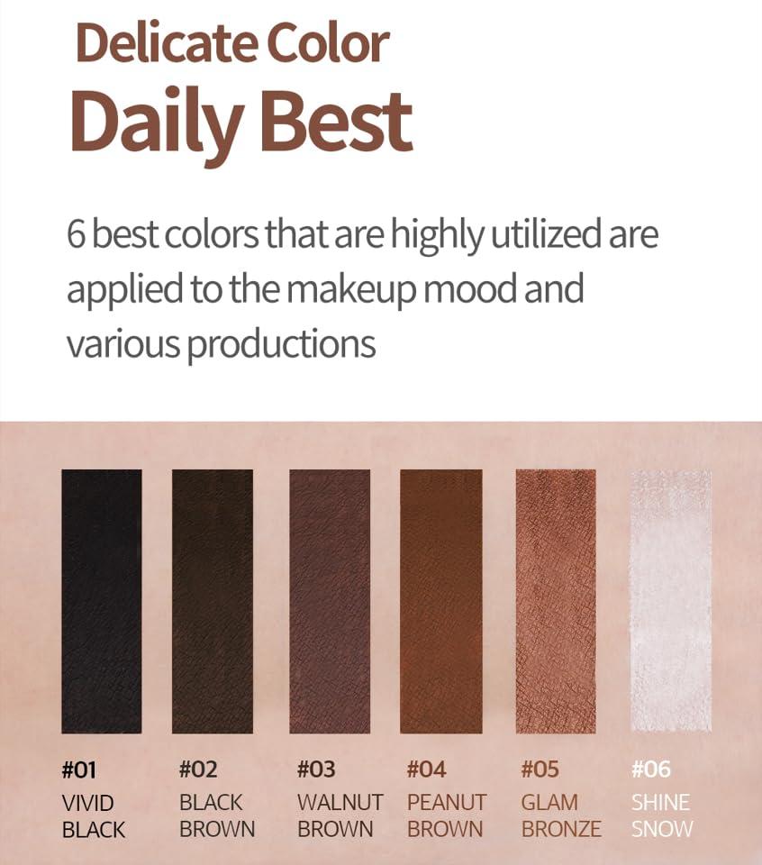 COSNORI COSNORI Super Proof Fitting Gel Eyeliner 05 Glam Bronze - Smudge-Proof, Ultra Creamy Eyeliner Pencil with Sharpener, Soft Drawing Multi-Use Eyeliner, Waterproof, Gold Pearl Brown, 0.014oz (0.4g)