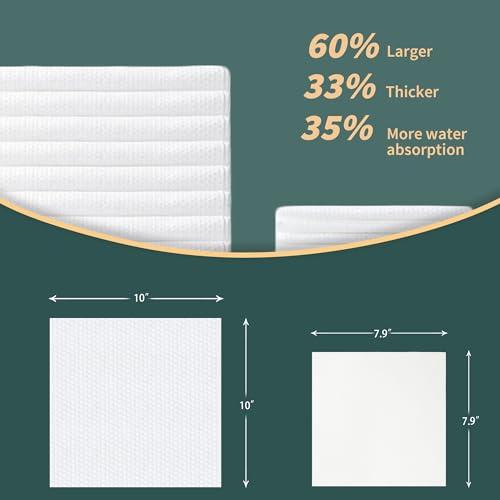 ourmed life Ourmed Life Disposable Face Towels, Clean Facial Wash Cloth without Lint, Biodegradable Cleansing Dry Wipes, Skincare and Makeup Remover Towels for Sensitive Skin (Unscented, 60 Count, Pack of 1)