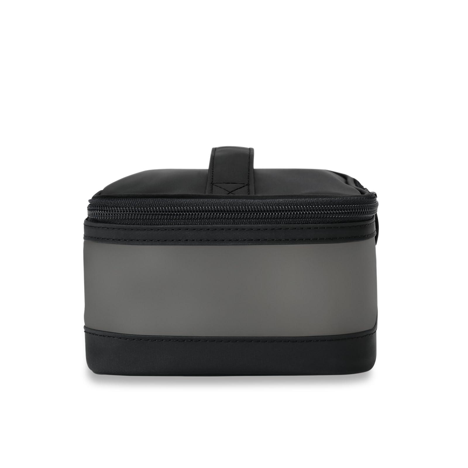 Briggs & Riley Briggs & Riley Translucent Case - Toiletry Bag for Women & Men, Organizer for Bathroom Accessories, Makeup, & Skincare, Dopp Kit for Vacation - Travel Essentials, Black