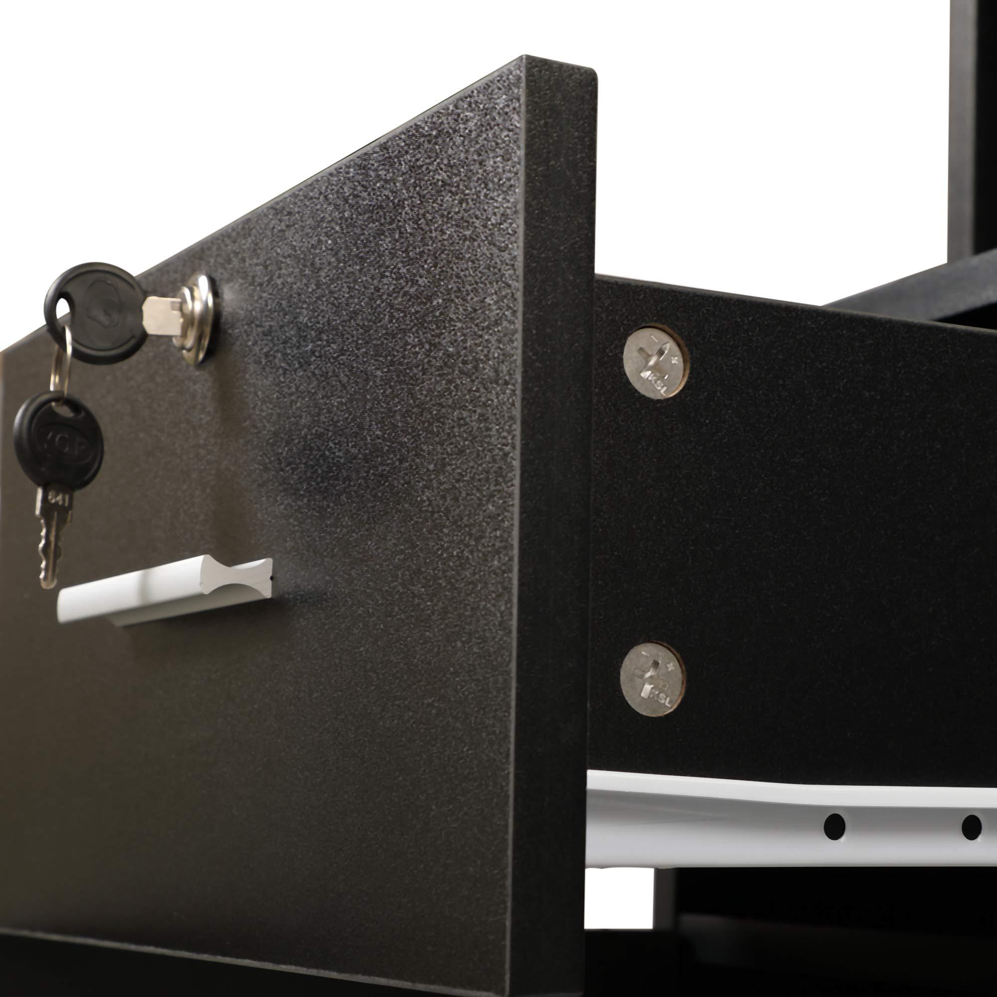 AiAigpt Wood Salon Trolley Cart with Wheels with Large Storage Space, Hair Cart Mobile Storage Cabinet, Hairdressing Styling Tools Organizer, Rolling Salon Station for Beauty Spa (Brown(4))