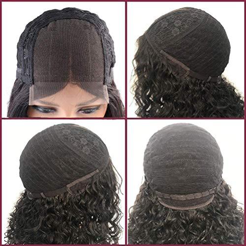 Jauarta Jauarta Sexy Wigs curly for Women, Short Curly Wig Afro Human Hair Wig, Black Full Lace Front Hair for Cosplay Party Salon