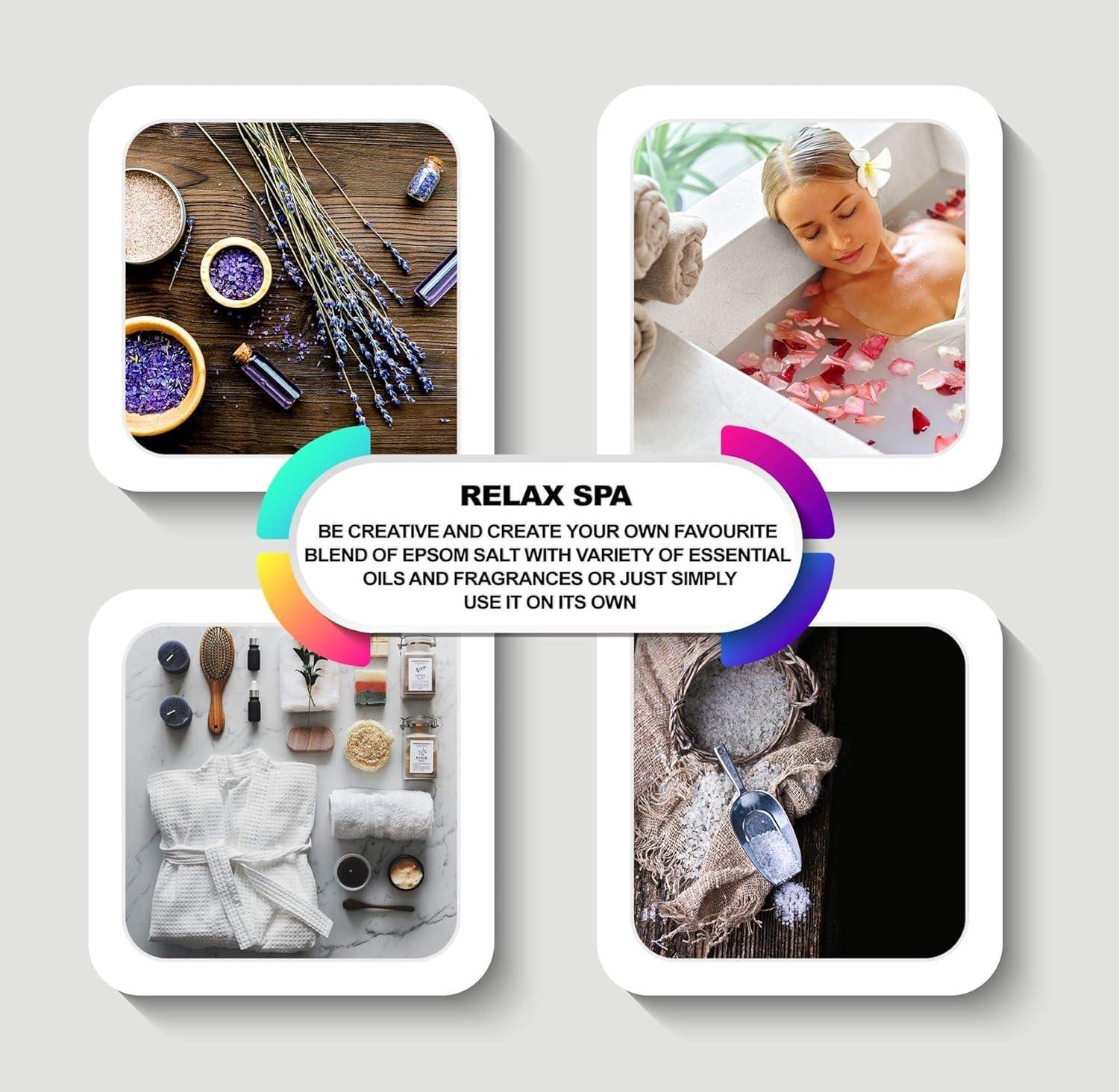 The Intelligent Health Pure Epsom Salts | Magnesium Sulphate Bath Salt (3kg Pack)