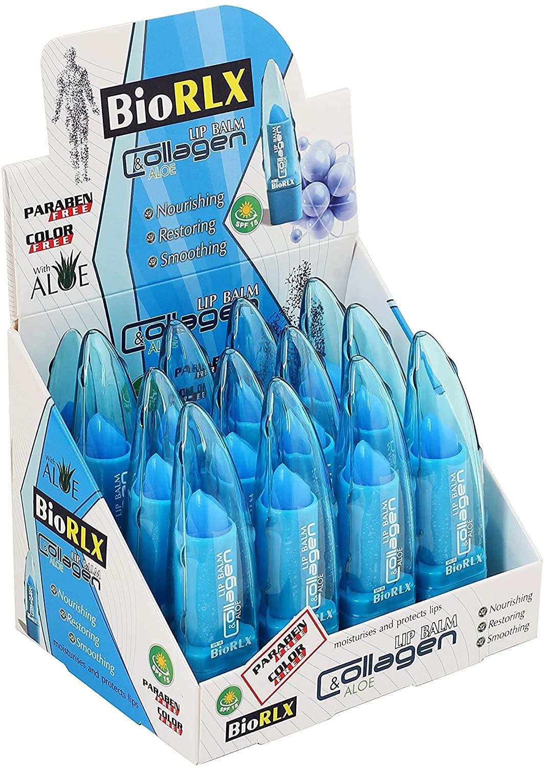 BioRLX BioRLX Collagen & Aloe Vera Lip Balm - Advanced Anti-Aging Lip Care for Youthful and Hydrated Lips (Collagen, 0.12 Ounce (Pack of 1))