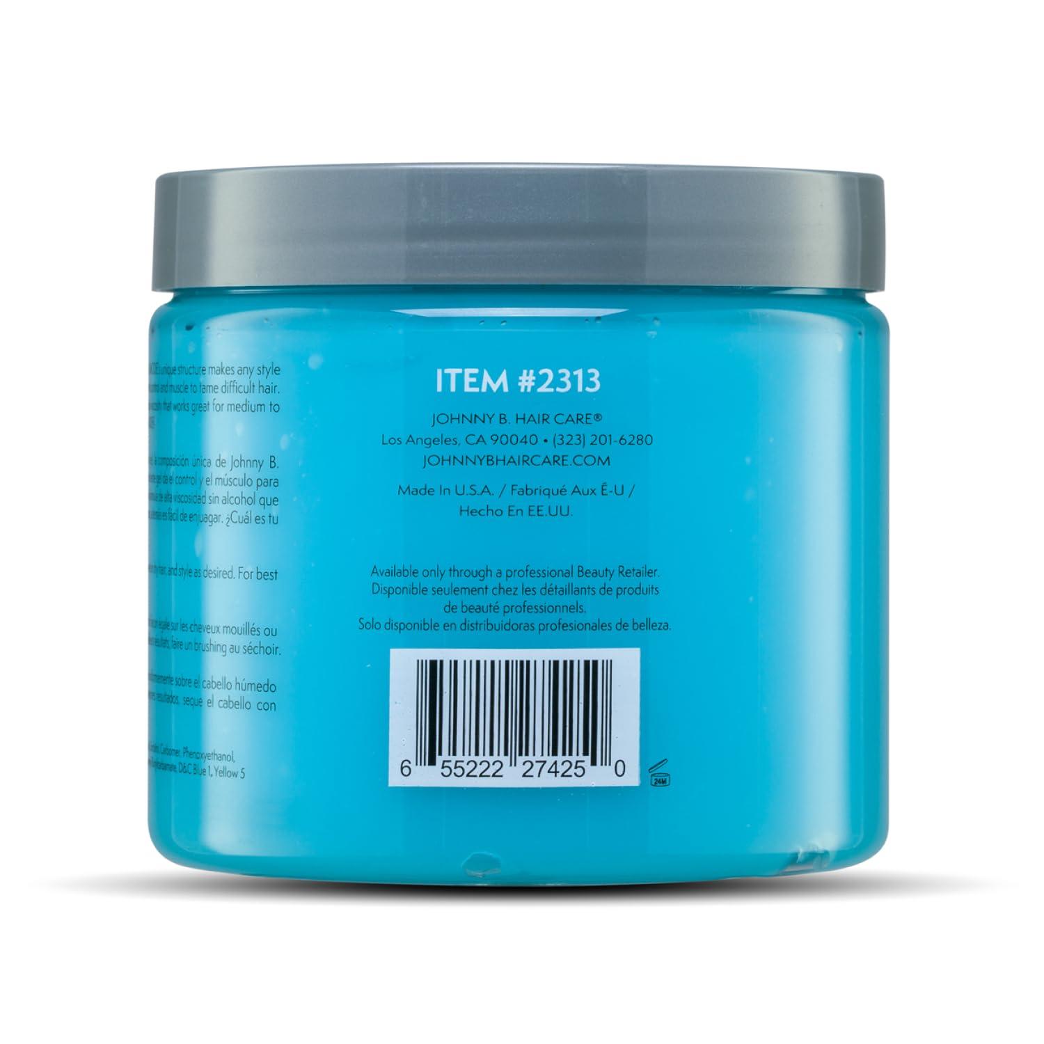 JOHNNY B. JOHNNY B. Mode Hair Styling Gel for Men, Alcohol-Free, Water Soluble 16 oz.