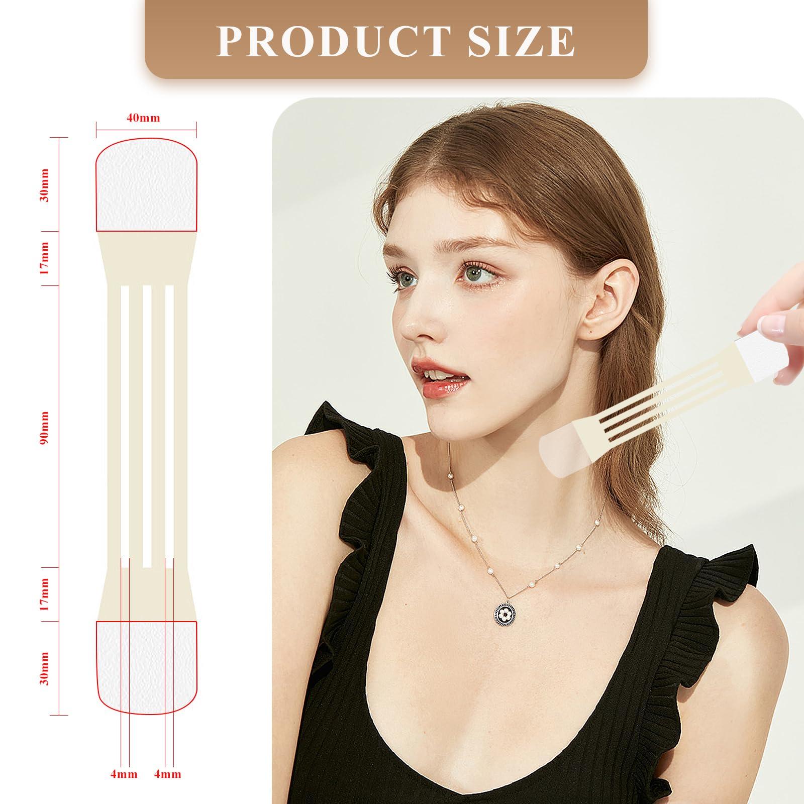 Friendship Friendship 48 Pack Neck Lifting Tapes Invisible Neck Lifting Bands Patches Stickers Neck Tightening Tape for Women Skin Care(8pcs elastic neck bands, 40pcs replacement tapes)