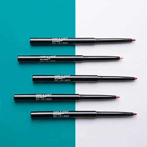 wet n wild wet n wild Lip Liner Perfect Pout Matte Retractable Gel Lip Liner Pencil, Red The Scene (Pack of 2)