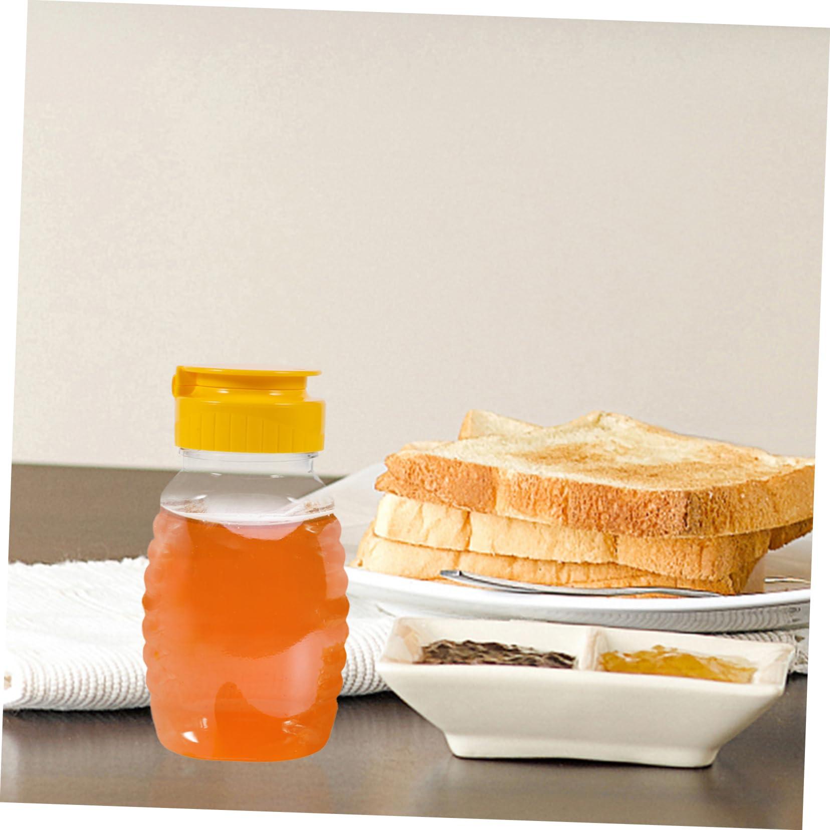 Mipcase Mipcase 2pcs Honey Squeeze Bottle Honey Jar Salad Squeeze Bottle Squeeze Honey Containers Sugar Bottle Jam Dispenser Bottles Empty Honey Bottles Syrup Bottles Transparent Plastic re-usable