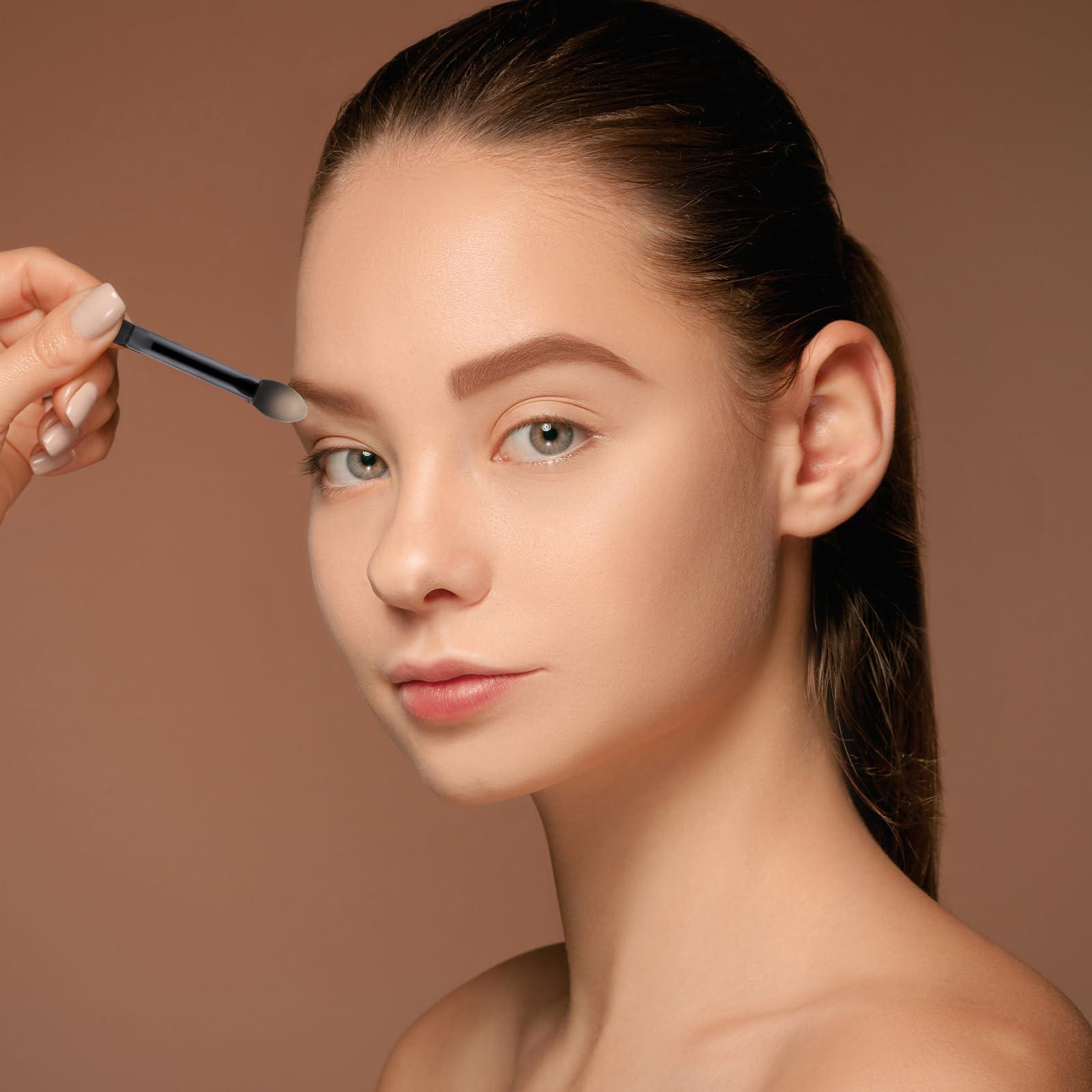 KALIONE 50 Pcs Disposable Double Head Eyeshadow Sponge Brushes Eyeshadow Applicators Dual Sides Eye Shadow Sponge Applicators Eyeshadow Brushes Makeup Applicator Cosmetic Tool