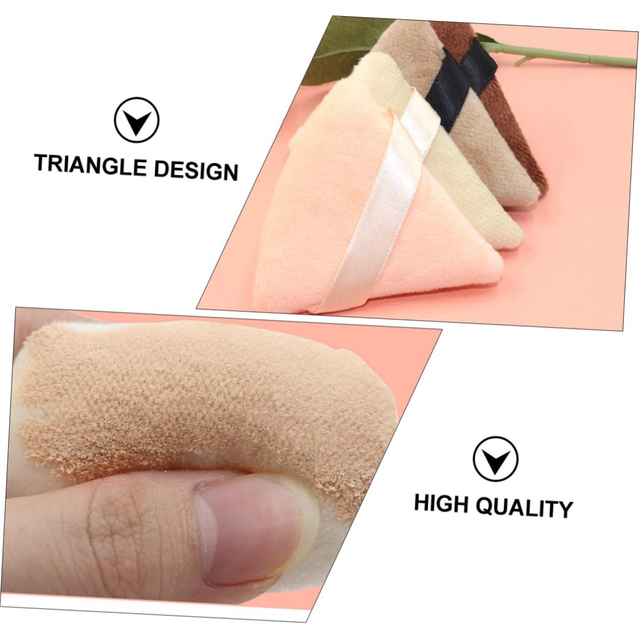Ipetboom Ipetboom 8 Pcs Triangle Puff for Body Powder Baking Pads for Makeup Tart Make up Makeup Sponge Round Flat Powder Puff Triangle Make up Sponge Pure Cotton