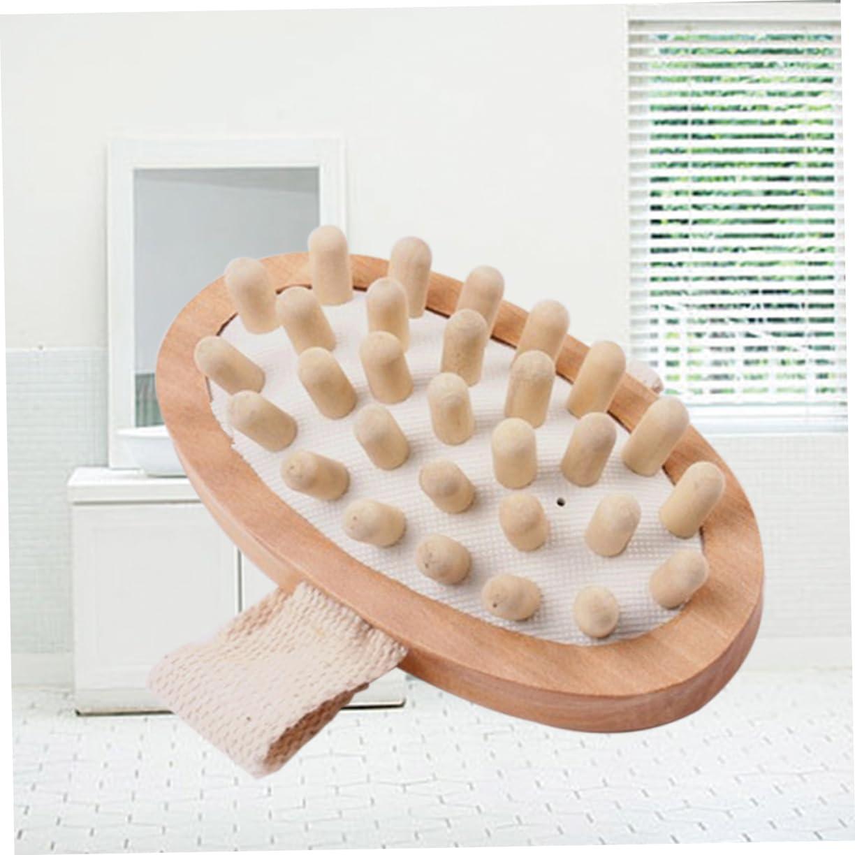 Gogogmee Gogogmee Wooden Bath Brush Body Massage Brush Exfoliating Brush Massager Blood Circulation
