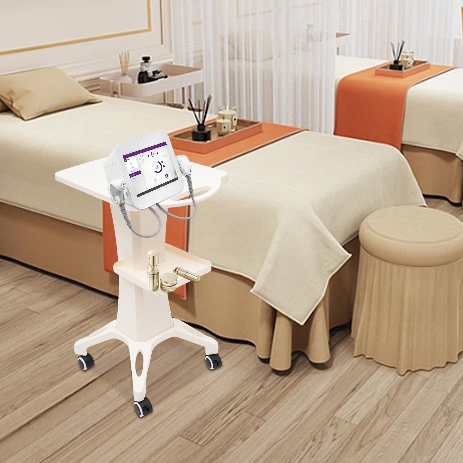 FARDIESER Beauty Salon Trolley Stand Rolling Cart, Mobile Rolling Cart Beauty Medical Tools Storage Trolley Beauty Cart Hair Salon Storage Equipment Professional Salon Spa Trolley Cart(37 * 45 * 72cm)