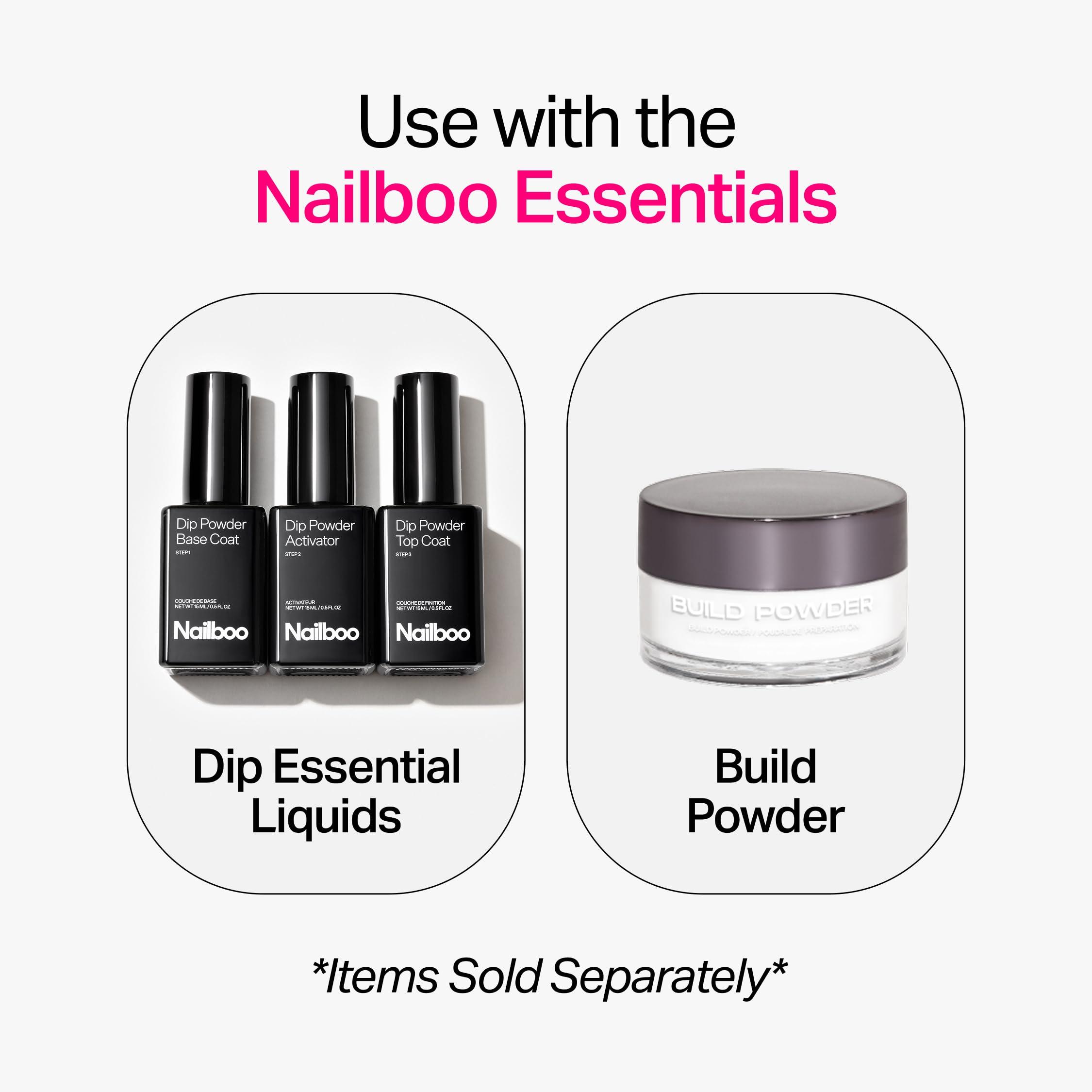 Nailboo Nailboo PREMIUM Nail Dip Powder, Long-Lasting Dip Nails, Use With Nailboo Essential Liquids, Wine Time Deep Burgundy Nail Dip Powder, 0.5 oz (1 Pack)