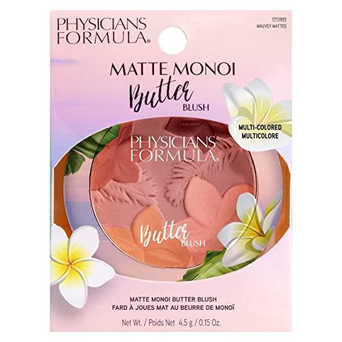 Physicians Formula Physicians Formula Matte Monoi Butter Blush Makeup Powder, Mauvy Mattes, Dermatologist Tested