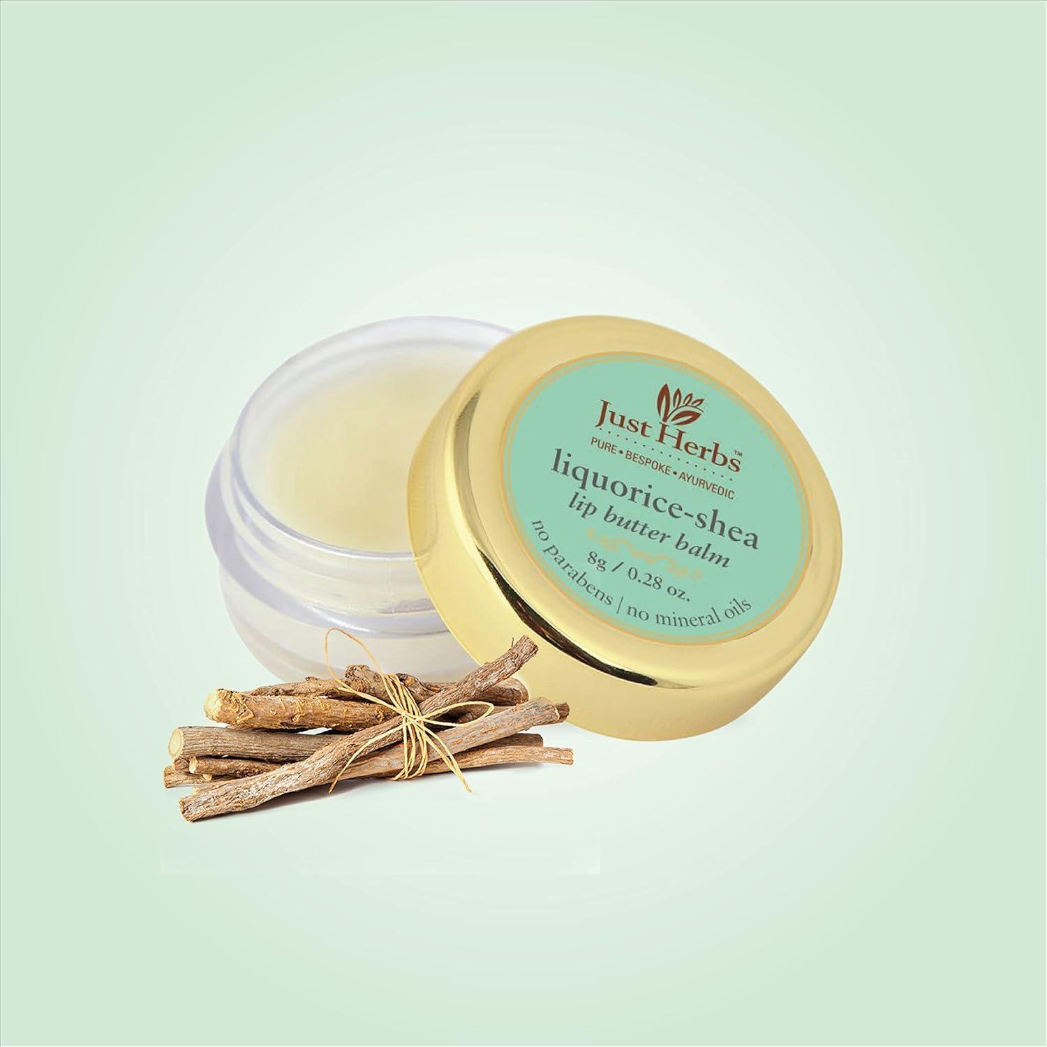 Ju.st He.rbs Ju.st He.rbs Liquorice Shea Lip Butter Balm, 8g Transparent
