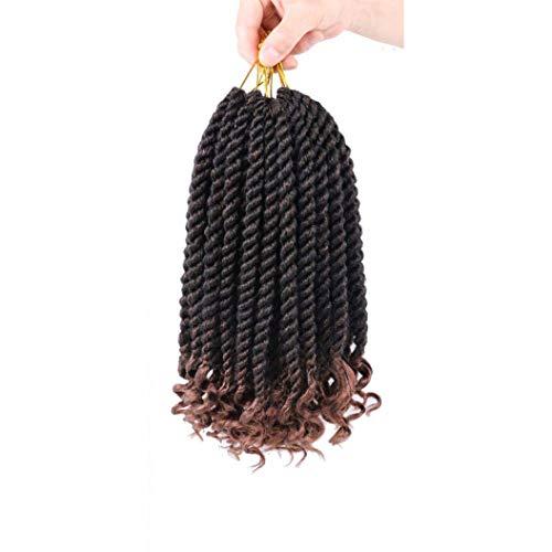 Mytarku 6 Pack Havana Twist Crochet Hair 12 Inch Senegalese Twist Crochet Braids For Black Women Crochet Jumbo Braids Hair Extension T30#