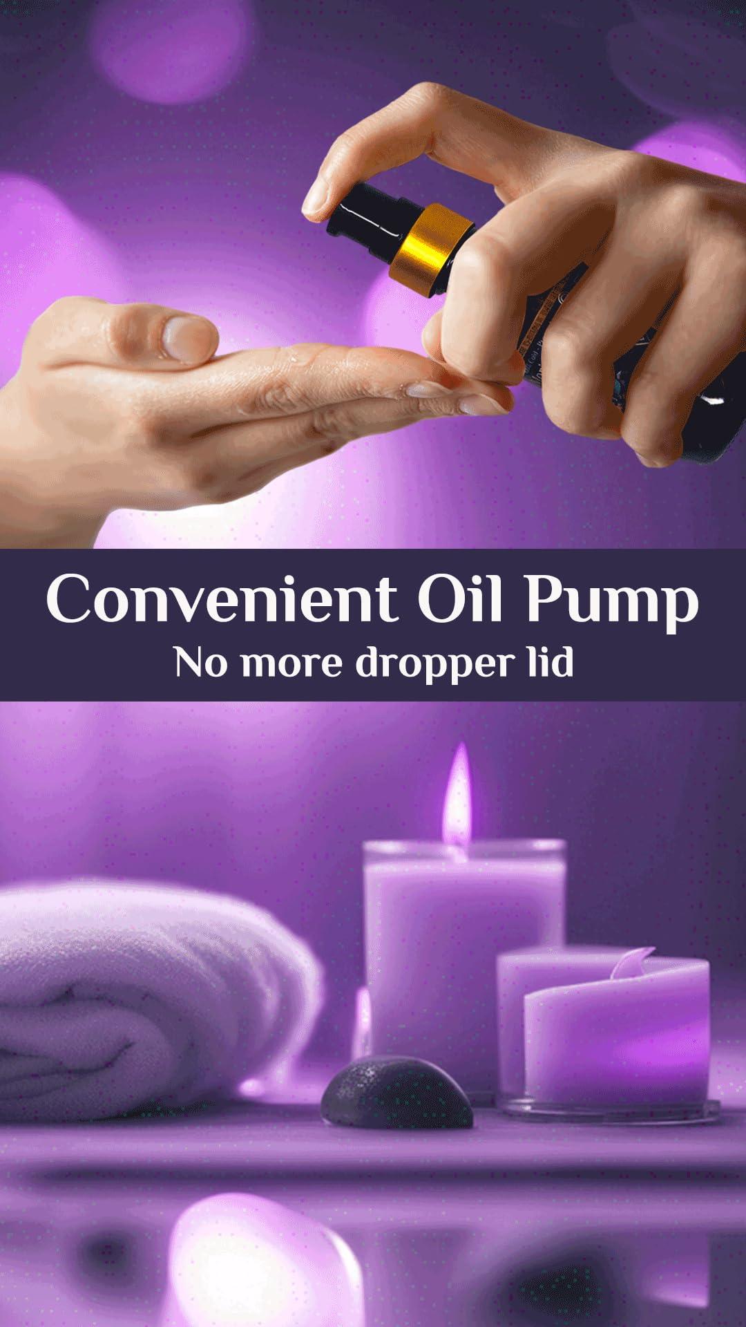 ZP.TECH ZP.TECH Pure Organic Moringa Oil with Blue Lotus Flower & Ormus Gold Hydrating & Anti-Aging Oil for Skin, Hair & Nails Premium 100% Cold Pressed Moringa Seed Extraction, Nourishes & Hydrates Skin