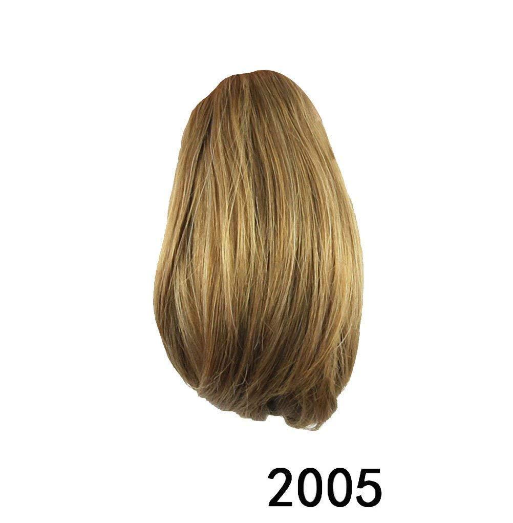KUKI SHOP KUKISHOP 10" Ponytail Hair Extension Short Straight Claw Clip in Ponytail Extensions Synthetic Wig Hairpiece for Girls Ladys Women 2005