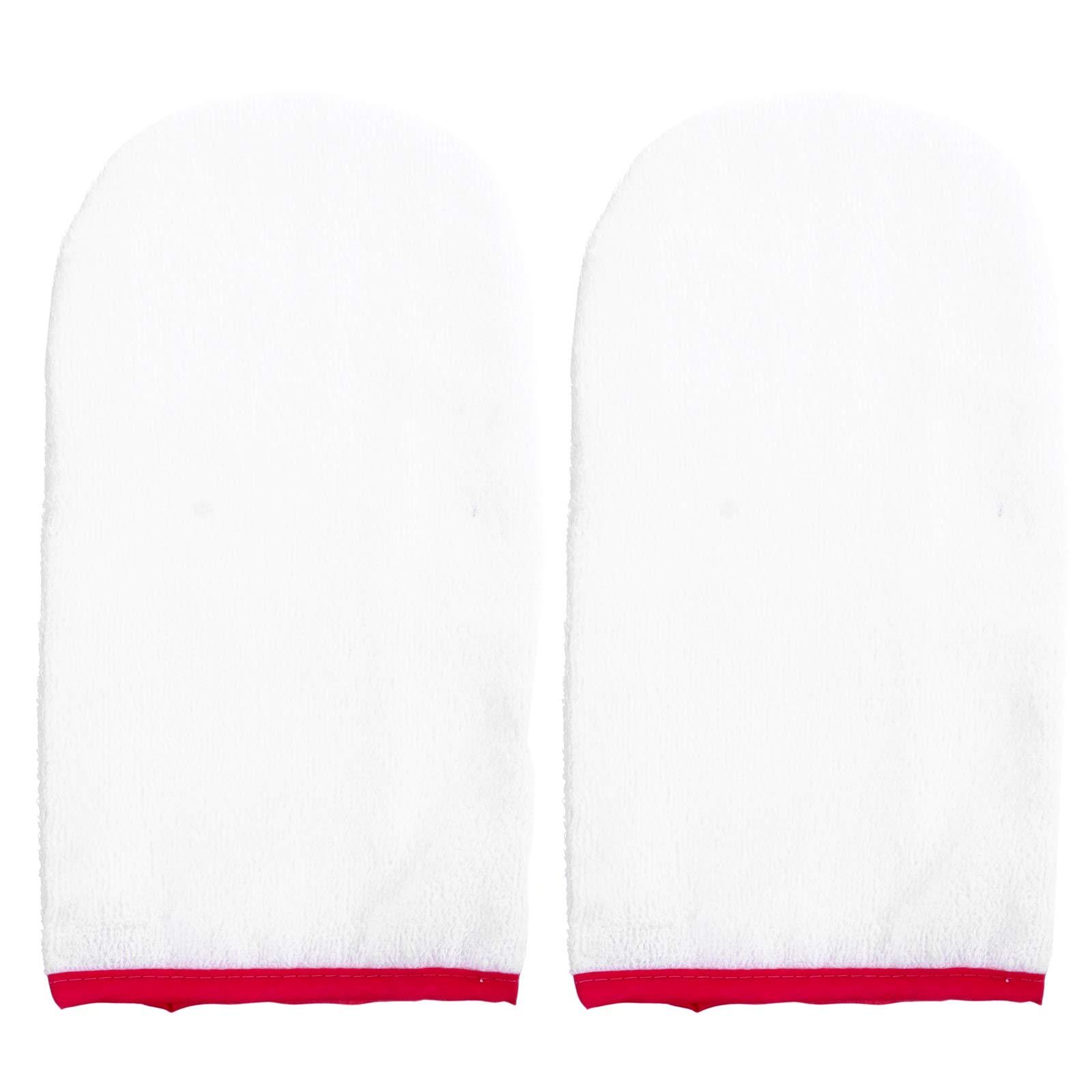 Beaupretty 1 Pair Waxing Gloves Moisturizing Gloves for Dry Hands Nail Art Gloves Heated Glives Aloe Infused Gloves Bath Gloves Hand Lotion Gloves Mitts Tote Bag Manicure Red Towel