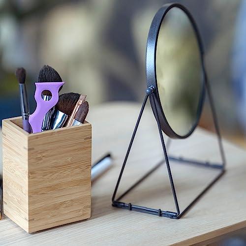 Booge 4 Pcs All In One Eyeliner Stencils Wing Tips + Eyelash Stencils Pad + Eyeshadow Baffle Multi-Purpose Eye Makeup Tool for Winged Eyeliner - Purple