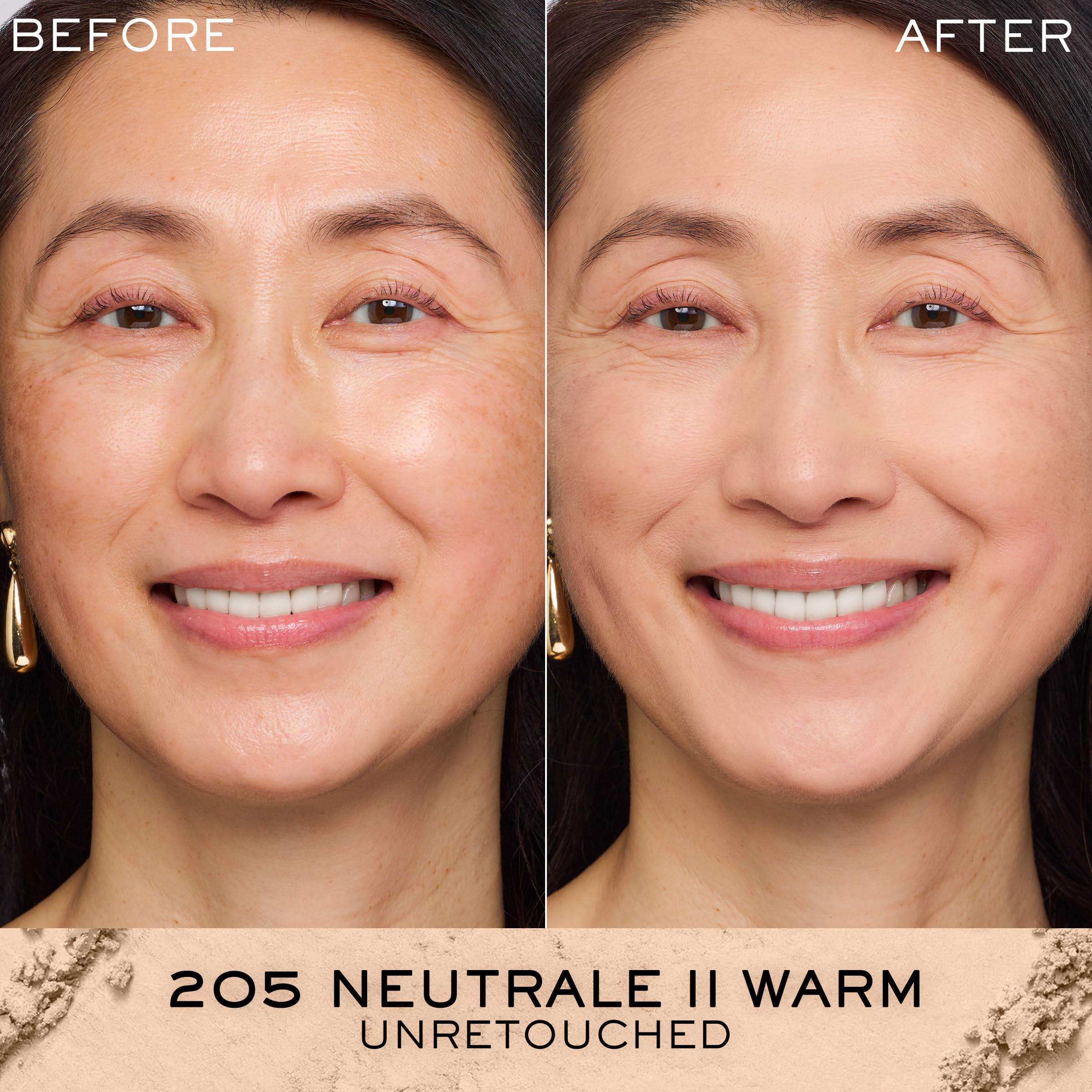 Lancôme Lancôme Dual Finish Powder Foundation - Buildable Sheer to Full Coverage Foundation - Natural Matte Finish - 205 Neutrale II Warm