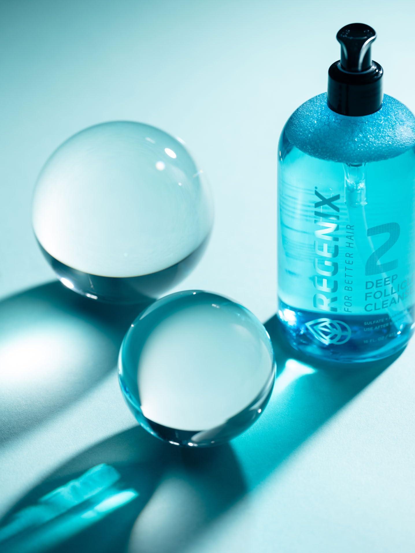 Regenix Regenix Deep Follicle Cleanser for Hair Thinning, Dandruff & Itchy Scalp, Removes Debris & Product Build-up for Cleaner, Healthier Scalp, Use 3x a Week, 16 Fl Oz