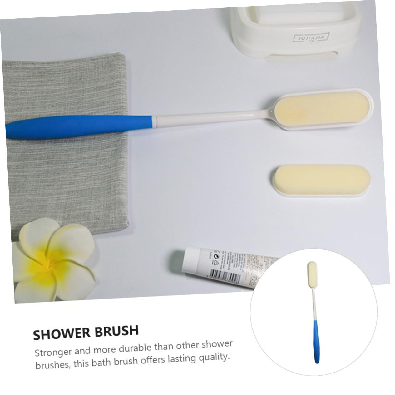 Beavorty 2 Pcs Back Scrubbing Brush Shower Brush Back Brush Body Brush with Long Handle Massage Brush for Bath Massaging Brush Back Scrubber