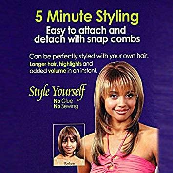 HAIR SENSE HAIR SENSE CLIP-IN EXTENSIONS 22\" 100% HUMAN HAIR #10/16/24 -7 PIECES -SINGLE PACK