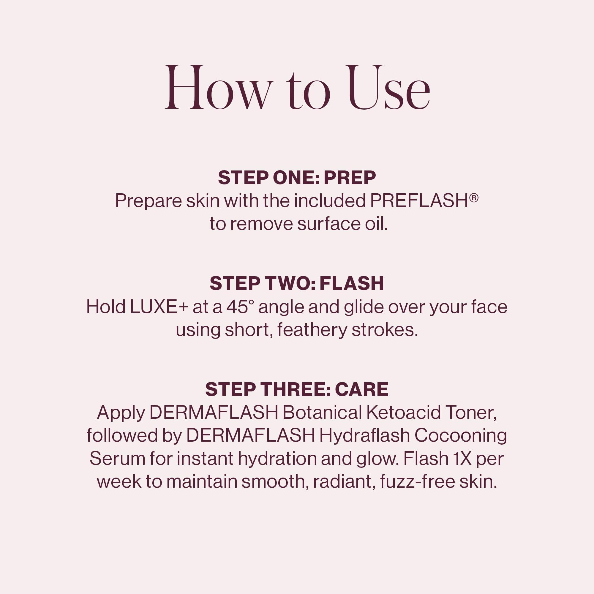 DERMAFLASH DERMAFLASH LUXE+ Sonic Dermaplaning Tool for Face Peach Fuzz Removal, Anti-Aging & Exfoliation, Seafoam