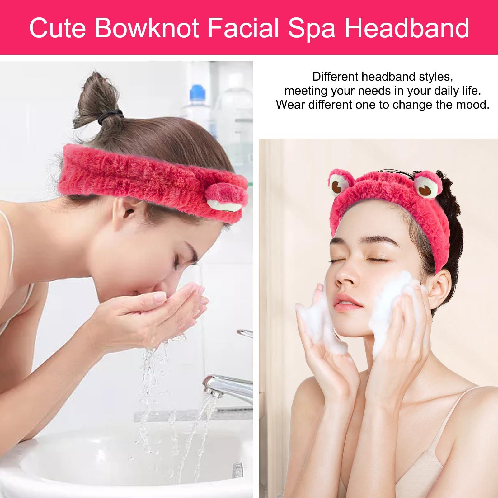 Jowmoy Jowmoy Frog Headband,Red Frog Eye Elastic Headband, Headband to Wash Face for Women Makeup Shower Spa Headband