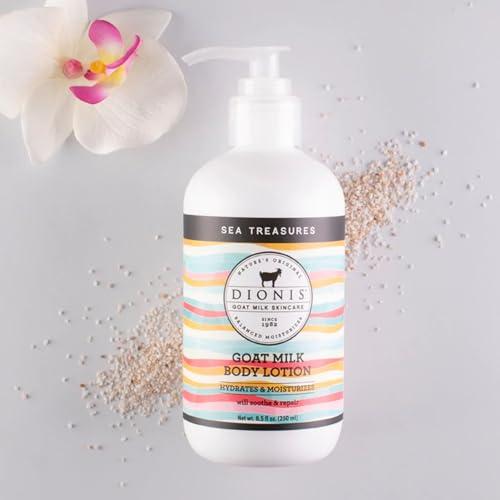 Dionis Dionis Goat Milk Hydrating Skincare Scented Cream, Rich & Creamy Daily Moisturizing Sea Treasures Body Lotion For Dry Skin, Made in the USA, Cruelty-Free & Paraben-Free, 8.5 oz Bottle