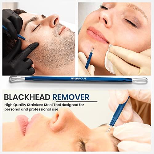 Utopia Care Utopia Care - Professional Blackhead and Blemish Remover - Pimple Comedone Removal 2-in-1 Extractor Tool - Spectrum Blue