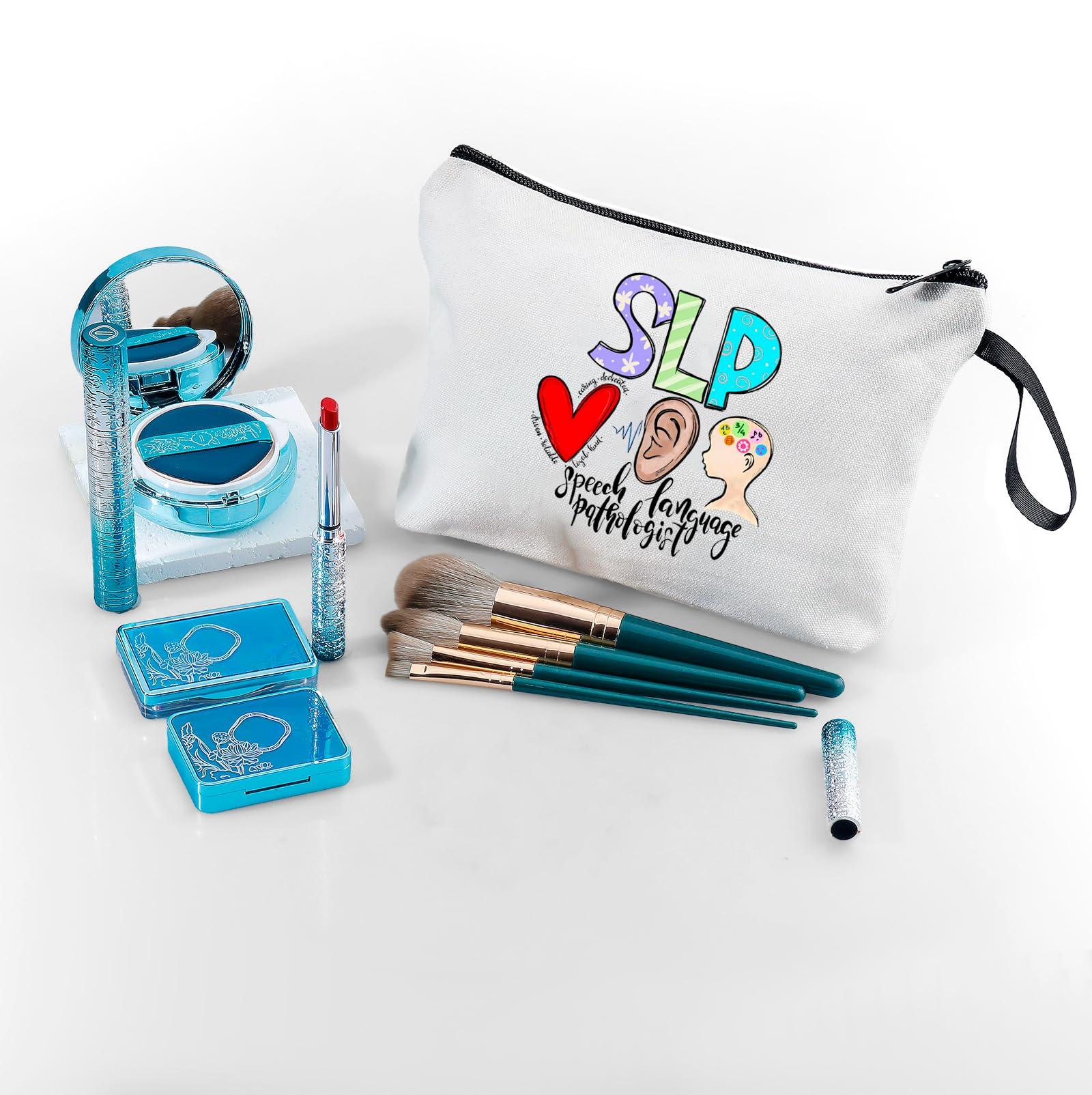 KONSOM KONSOM Speech Therapist Gift,Slp Gifts,Speech Pathologist Gifts,Therapist Gifts,Appreciation Gifts for Women,Speech Language Pathologist Gifts,Therapist Makeup Bag,Gift for Friend,Christmas Gifts