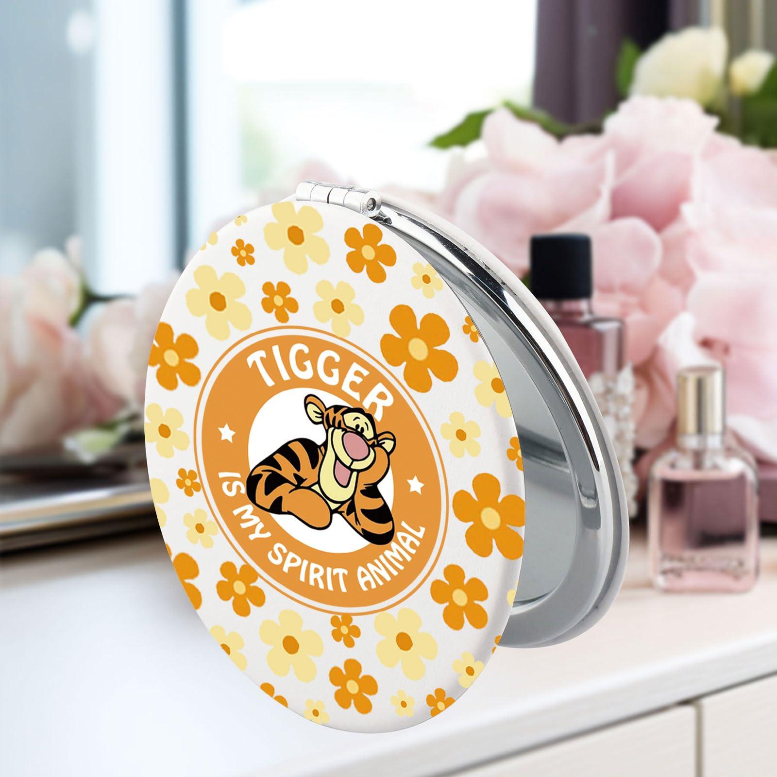 SEIRAA SEIRAA Tigger Pocket Mirror Tigger Gifts Tigger Compact Mirror Tigger is My Spirit Animal Tigger Merchandise (Tiger)