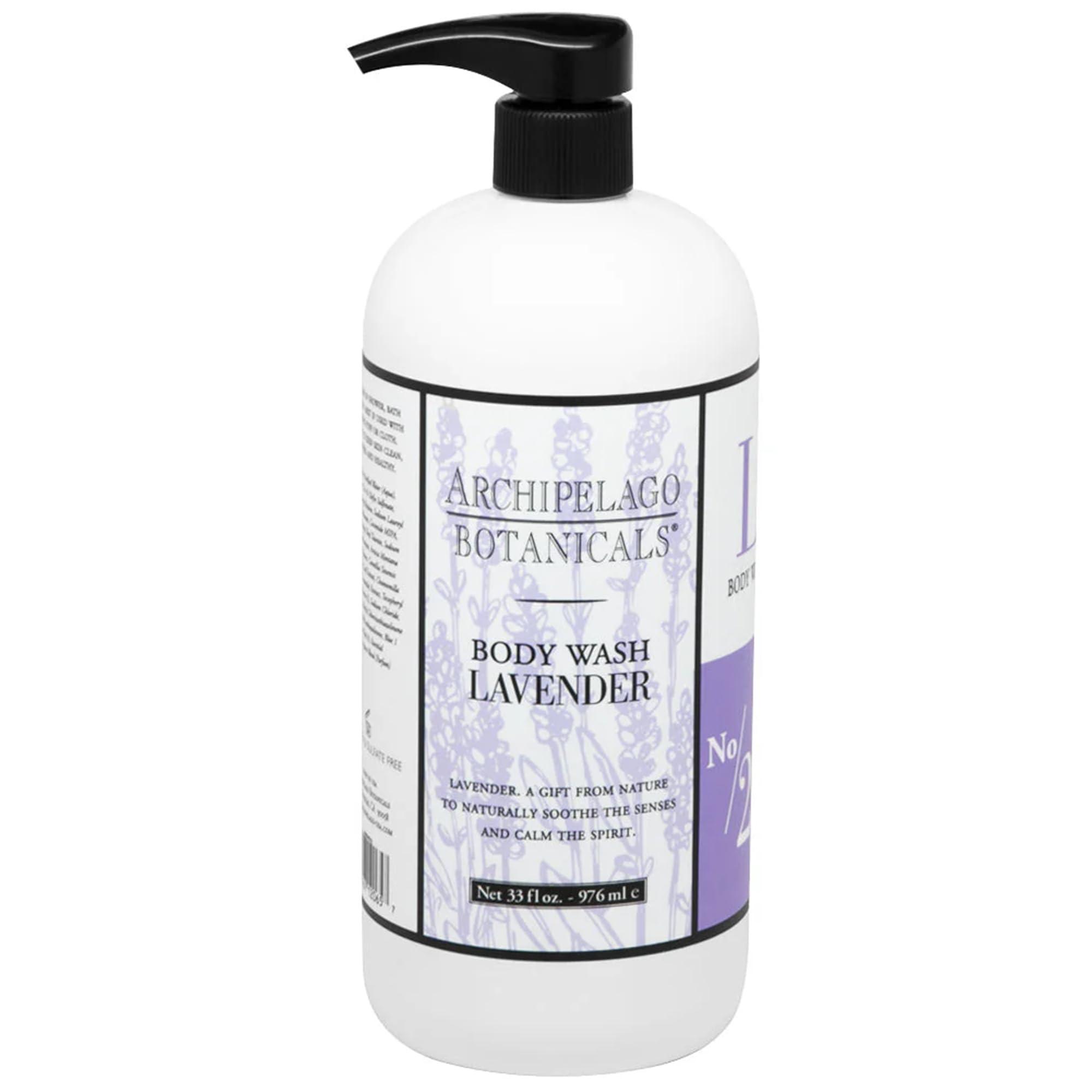 Archipelago Botanicals Archipelago Botanicals Lavender Body Wash, Cleansing and Moisturizing Body Wash for Dry Skin, Soft and Smooth Skin, Free from Parabens, Phthalates and GMOs (33 oz)
