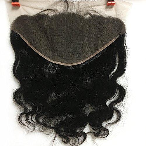 Lady Focus 13X6 Ear To Ear Lace Frontal Closure Brazilian Virgin Hair Body Wave Human Hair Full Lace Frontal Bleached Knots With Baby Hair 16 inches