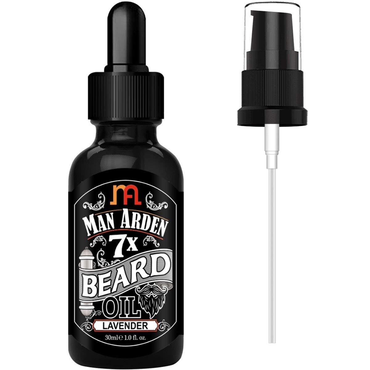 Man Arden Man Arden 7X Beard Oil (Lavender) 30ml, 7 Premium Oils For Beard Growth & Nourishment