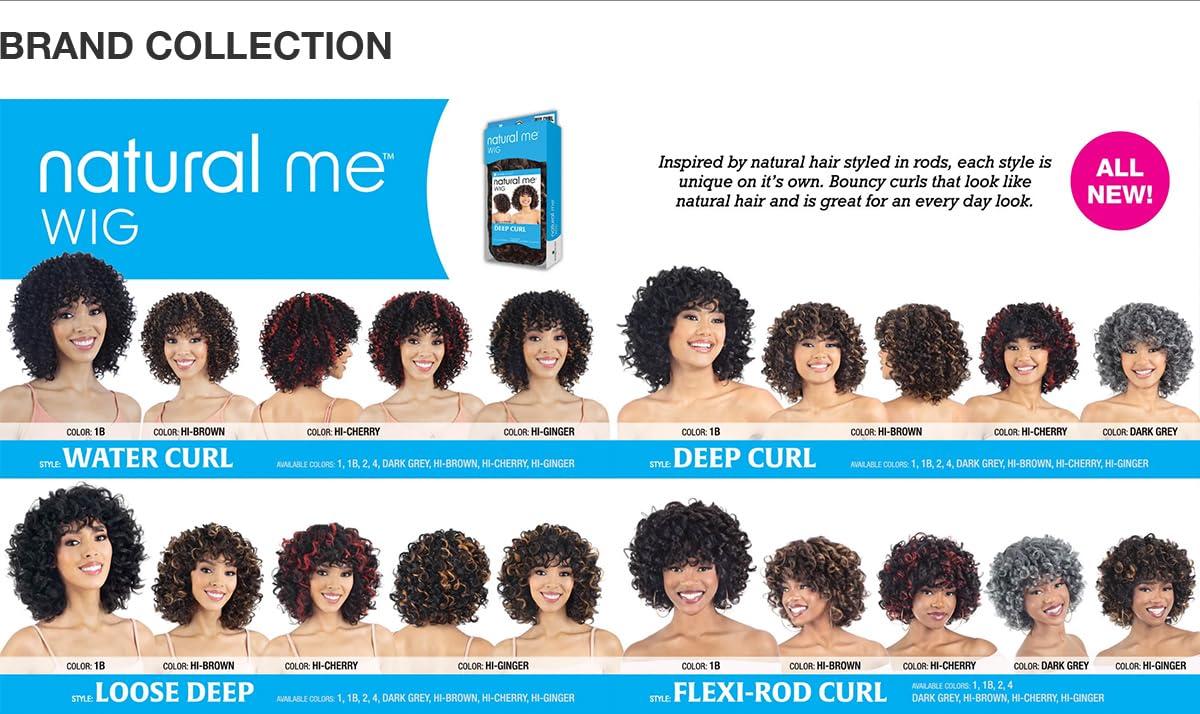 SHAKE-N-GO SHAKE-N-GO - NATURAL ME WIG - LOOSE DEEP (OFF BLACK 1B)